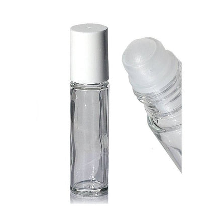 Roll - on glas amber met metalen roller 10ml - Marion Maakt